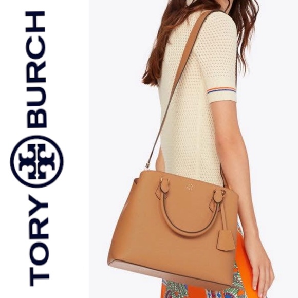 NEW Tory Burch Replacement Brown Leather Bag Purse Strap With Gold Hardware - Picture 12 of 12